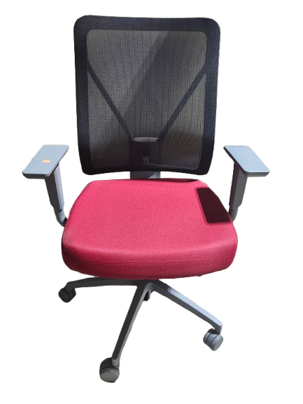 Preowned Task Chair with Red Seat