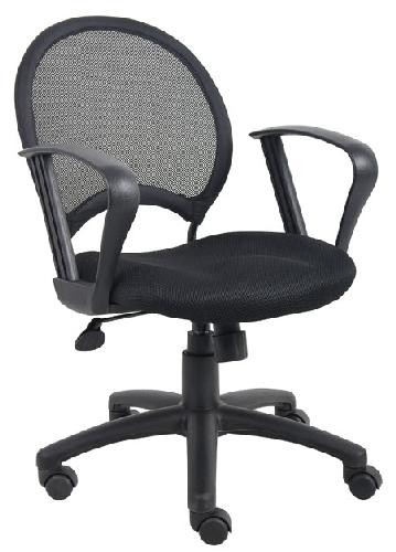 Boss Mesh Task Chair with Loop Arms B6217