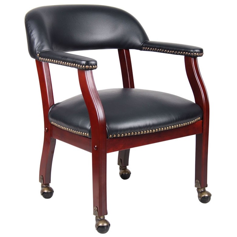 Boss Captain’s guest W/ Casters, B6545-BK