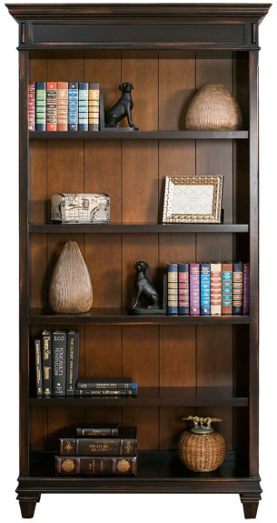 Hartford Open Bookcase, Ebony
