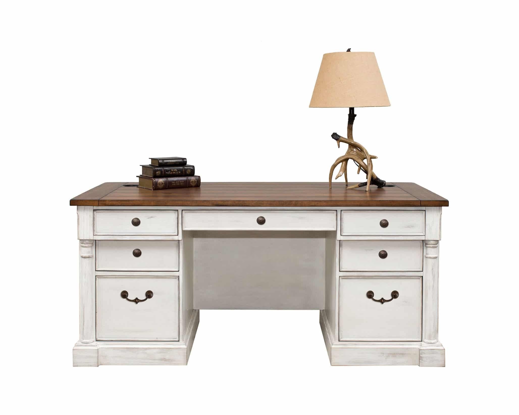 Durham 66" Double Pedestal Executive Desk by Martin Furniture