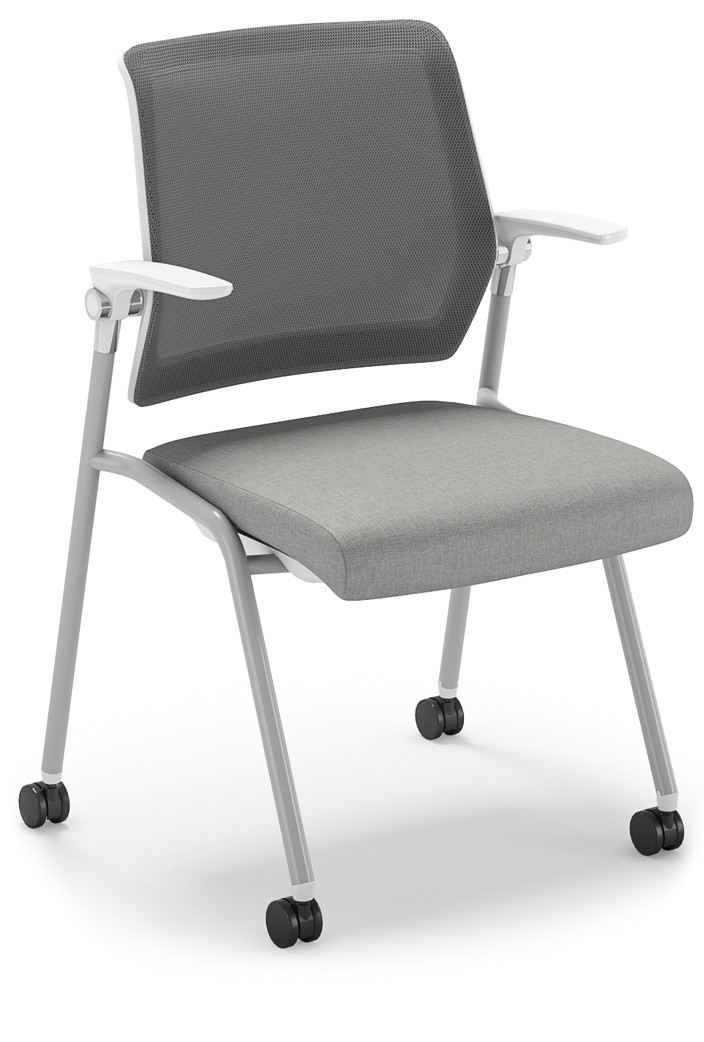 Element Flex Guest Chair, White/Gray 