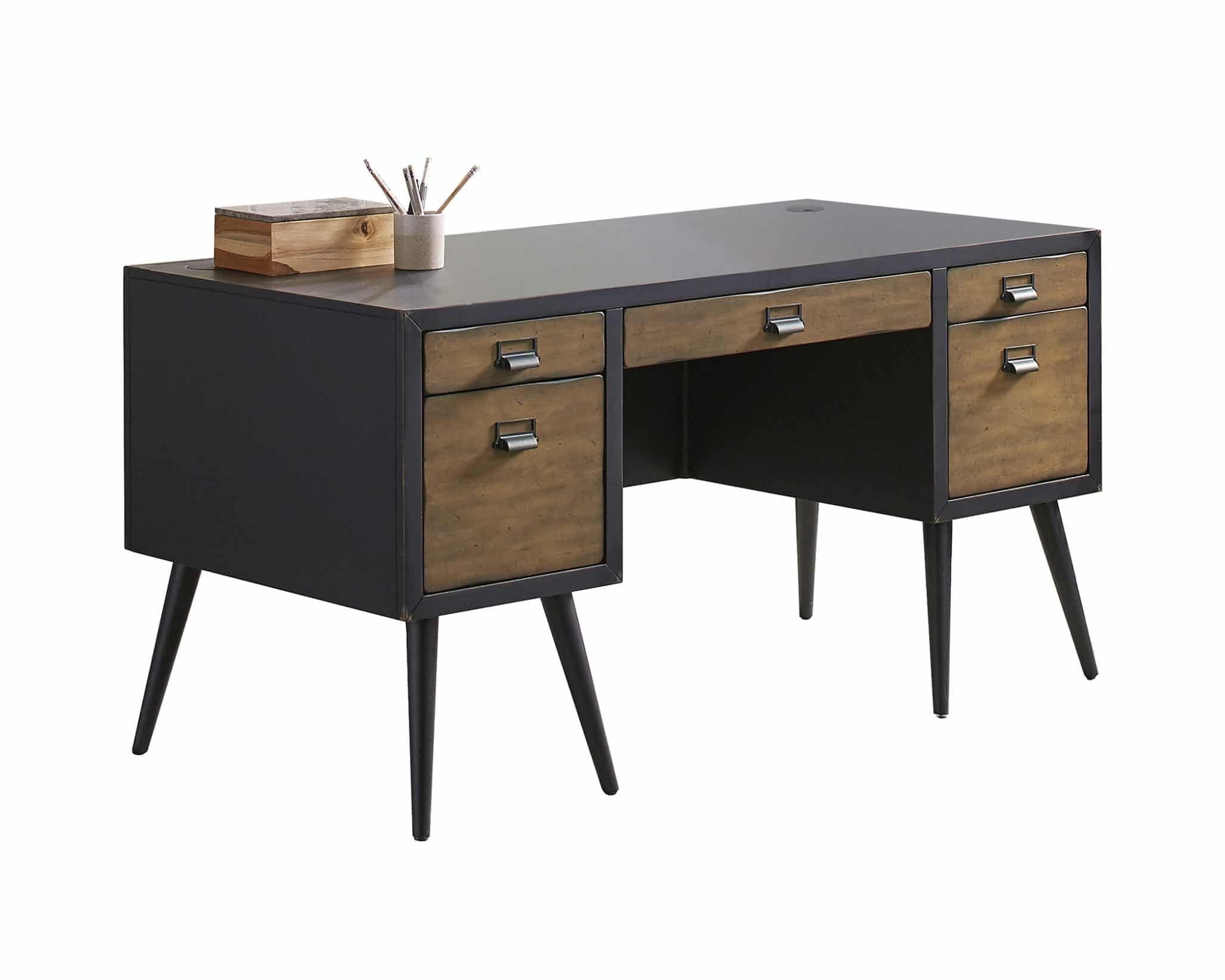 Payton Half Pedestal Executive Desk by Martin Furniture