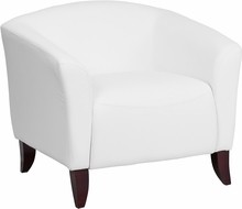 Cherry, White Reception Chair