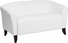 HERCULES Imperial Series Ivory LeatherSoft Loveseat