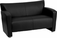 HERCULES Majesty Series Black LeatherSoft Loveseat