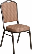 Beige Fabric Banquet Chair