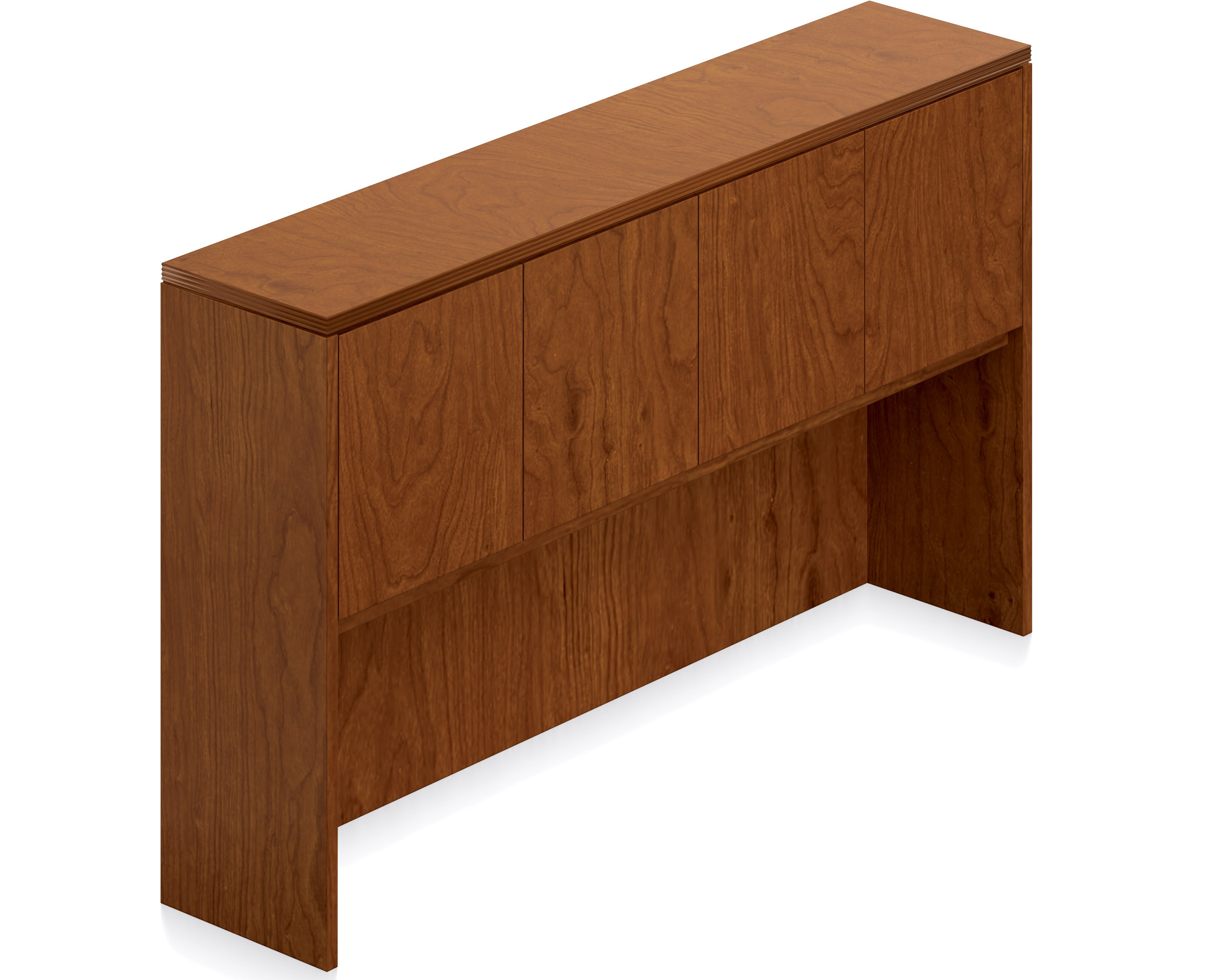 Ventnor Wood Veneer 72" Overhead Hutch with Doors