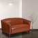 HERCULES Imperial Series Cognac LeatherSoft Loveseat