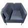 Used Slate Blue Club Chair 