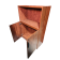Preowned Cherry Laminate Bookcase with Doors