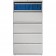 Lorell Telescoping Suspension 36" Lateral File Cabinet Light Gray LLR60442