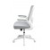 Boss Grey Mesh, Flip Arm, Task Chair, White Frame