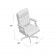 BOSS Executive Slate Grey Commercial Grade Linen Chair With Driftwood Finish Frame
