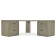 Hooker Furniture Home Office Linville Falls Corner Combo with 2 Small Files