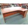 Laminate Bow Front Desk with Side Extension