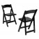 HERCULES Black Wood Folding Chair