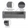 Hercules Regal Series Contemporary Gray LeatherSoft Sofa with Encasing Frame